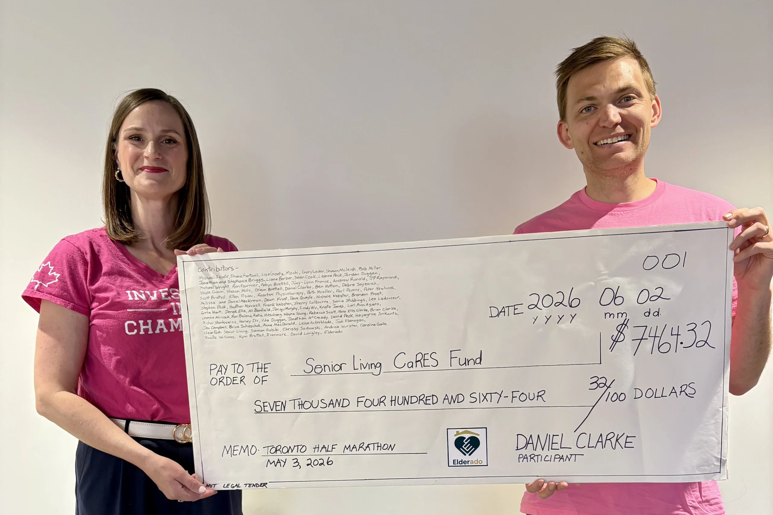 $7,464 Raised for the Senior Living CaRES Fund Thanks to 76 Generous Donors